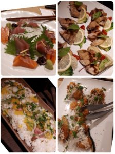オサカナバルイルマーレ、魚料理のプレート