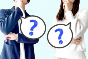 一緒に考える男女のイメージ画像